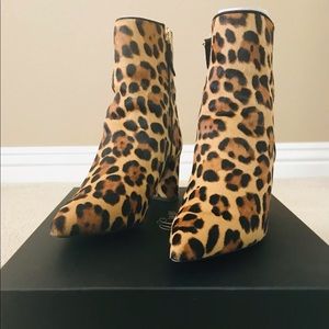J. Crew Pointed-Toe Sadie Boots in Calf hair.
